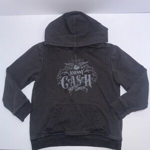 Cash size 4t Johnny cash black pull over hoodie